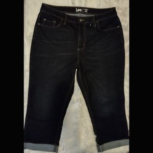 Lee Regular Fit Capri Mid Rise